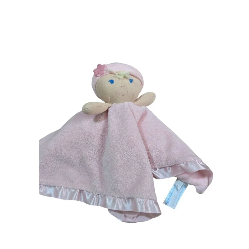 Kids Preferred Pink Baby Lovey Doll Satin rim Thank Goodness For Little Girls